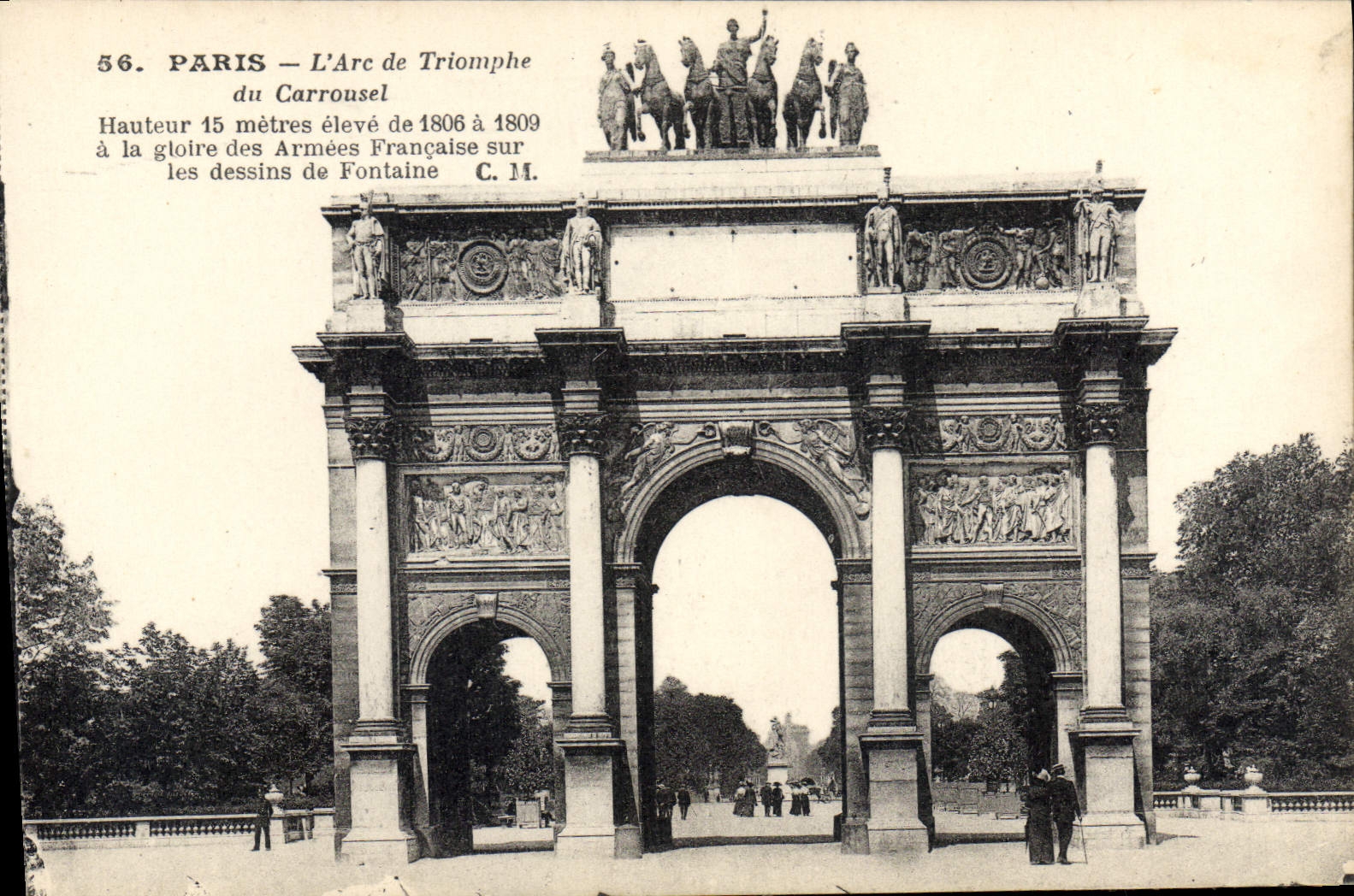 CPA Paris L'Arc de Triomphe du Carrousel 