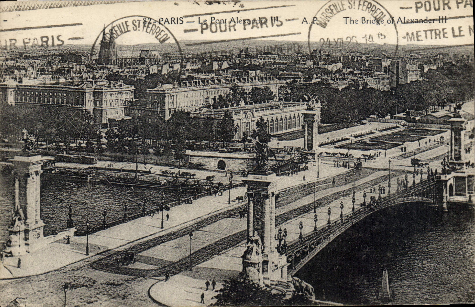 CPA Paris Le Pont Alexandre II 