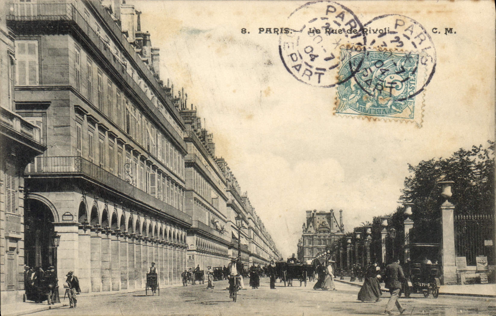 CPA Paris La Rue de Rivoli 