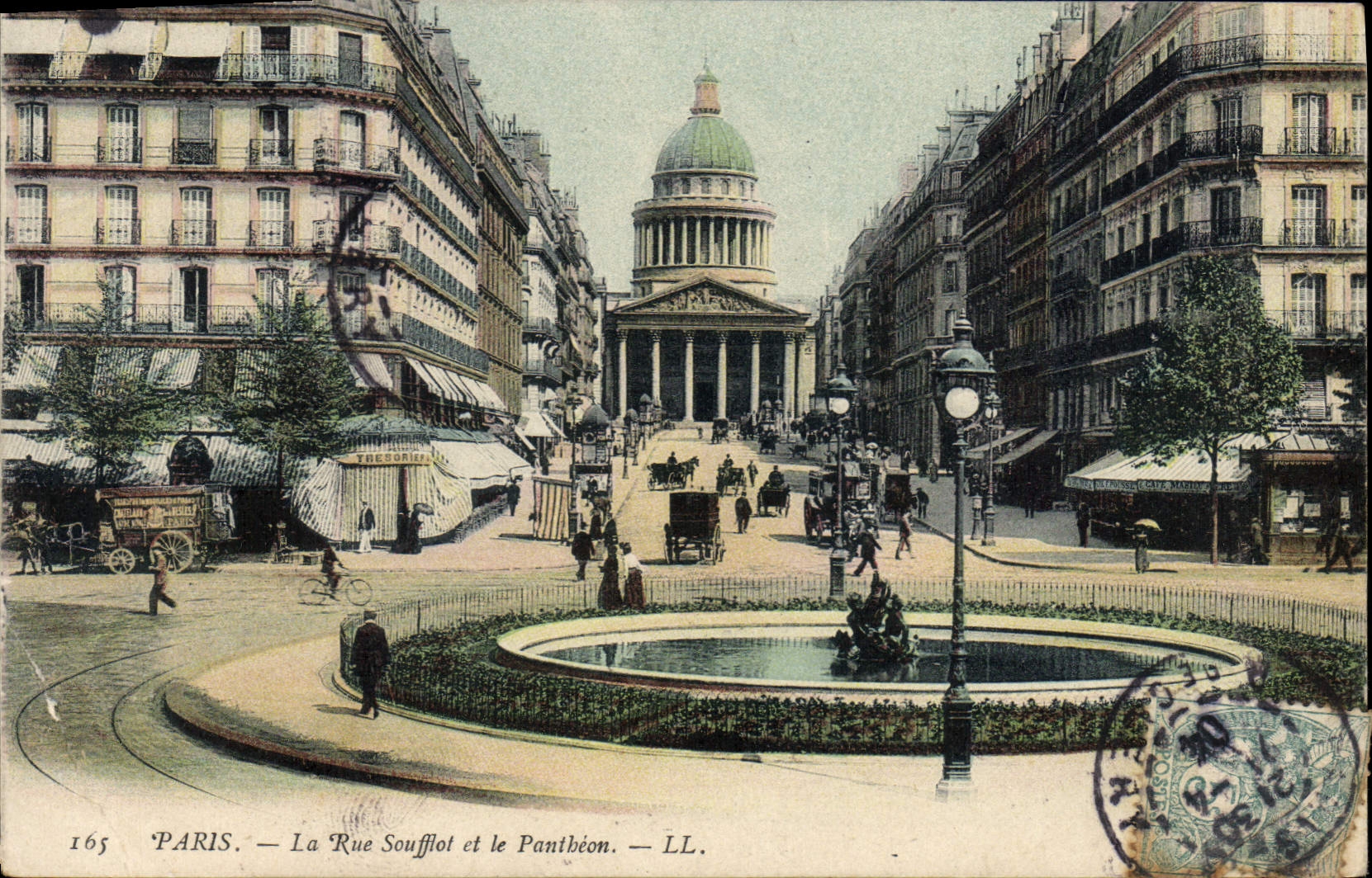 CPA Paris La Rue Soufflot et le Pantheon 