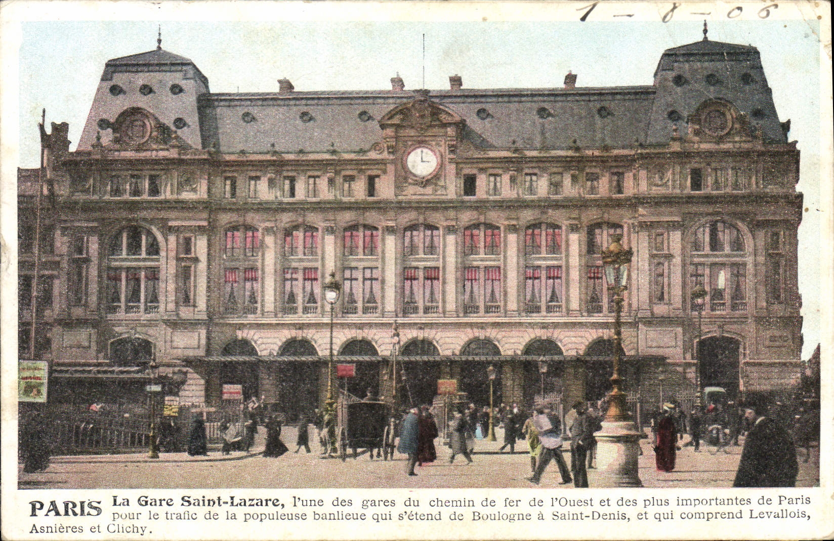 CPA Paris La Gare Saint Lazare 