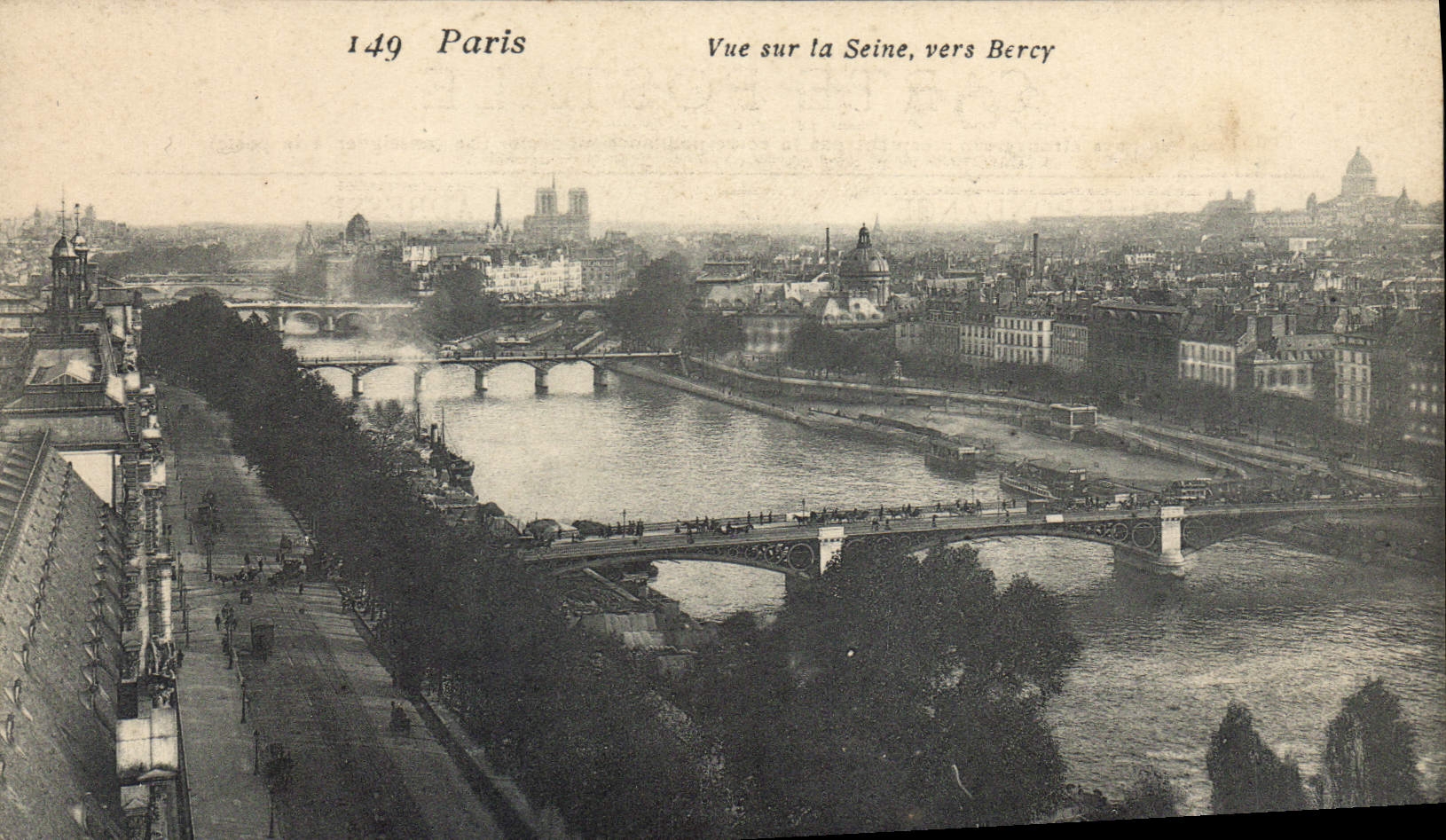 CPA Paris Vue sur la Seine vers Bercy