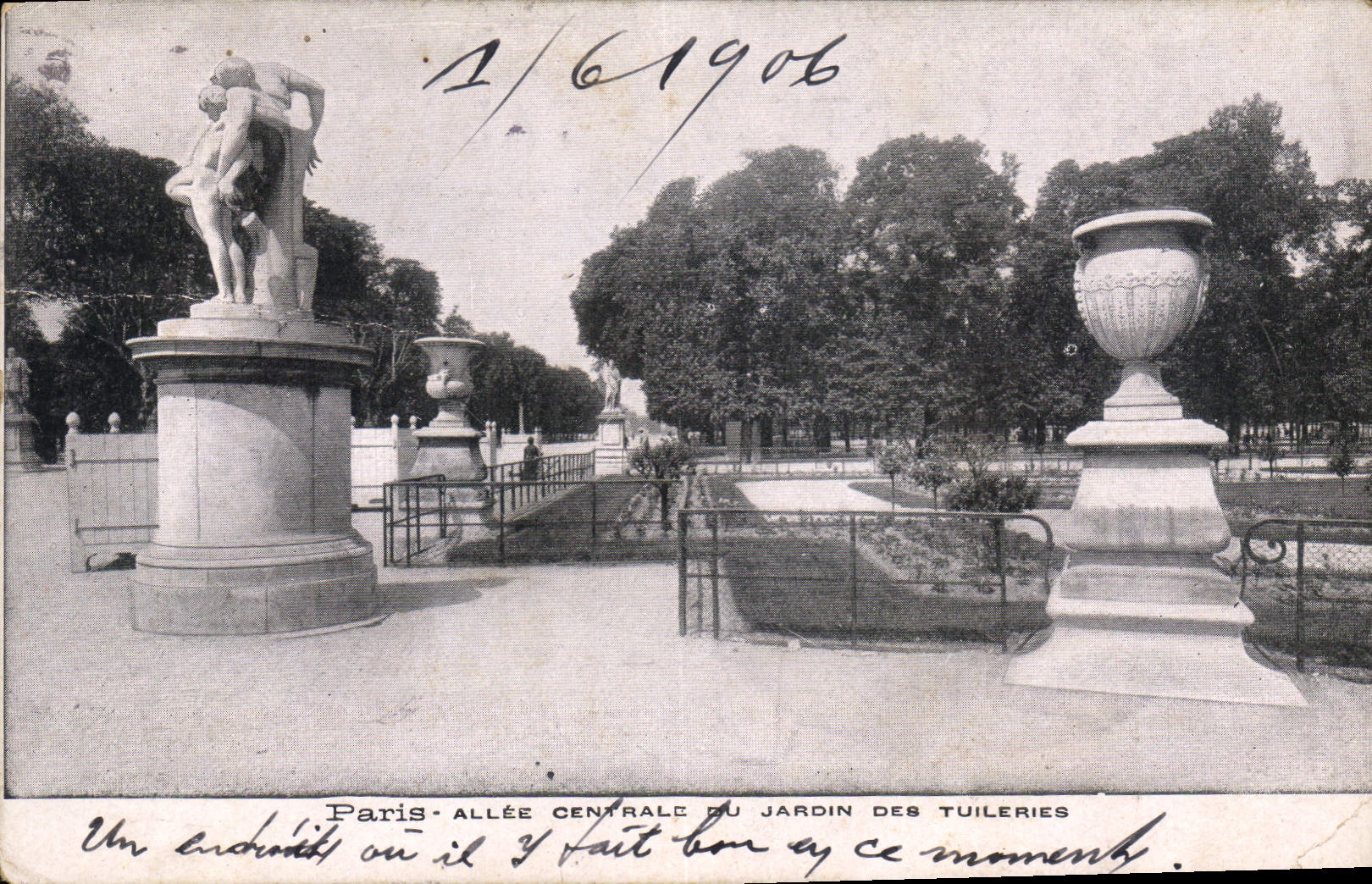 CPA Paris Allee Centrale du Jardin des Tuileries 