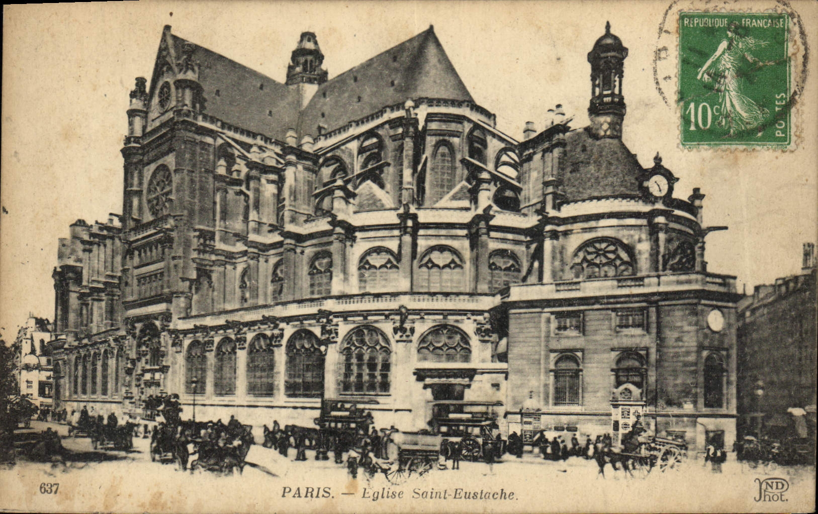 CPA Paris Eglise Saint Eustache 