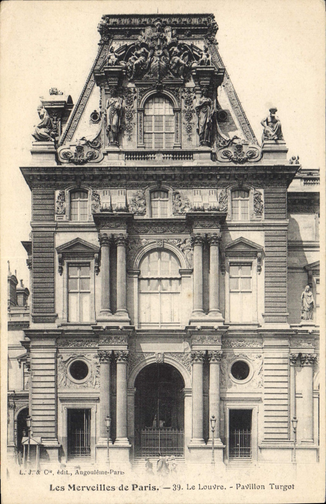 CPA Les Merveilles de Paris Le Louvre Pavillo Turgot 