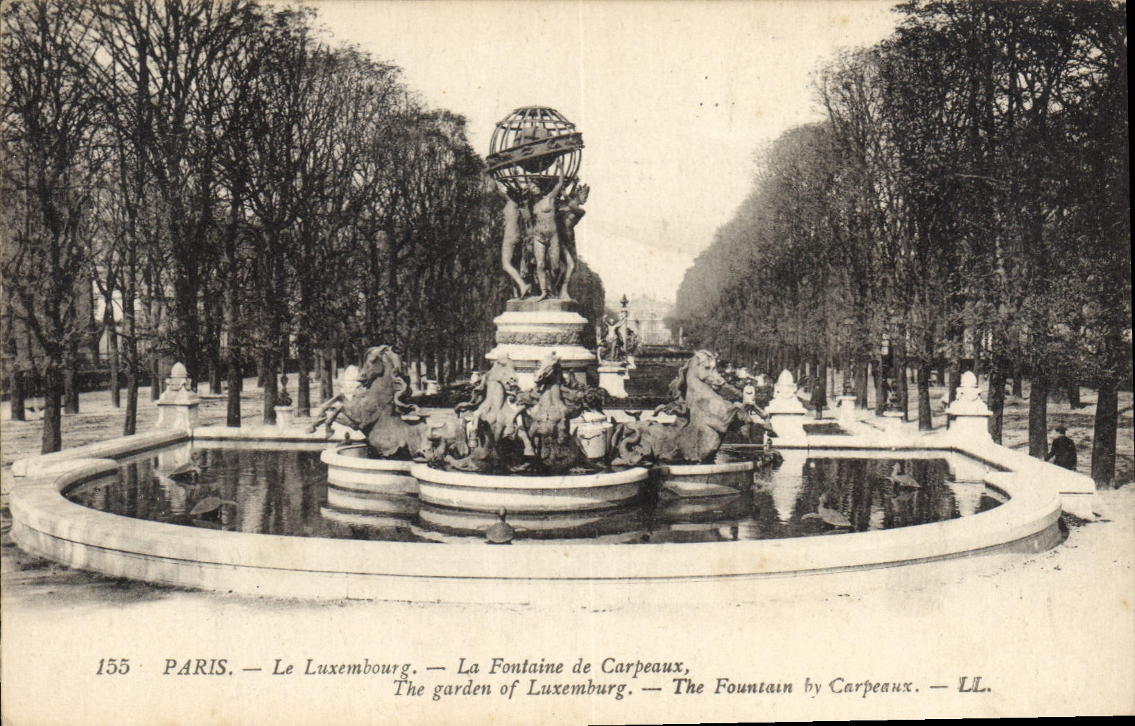 CPA Paris Le Luxembourg La Fontaine de Carpeaux 