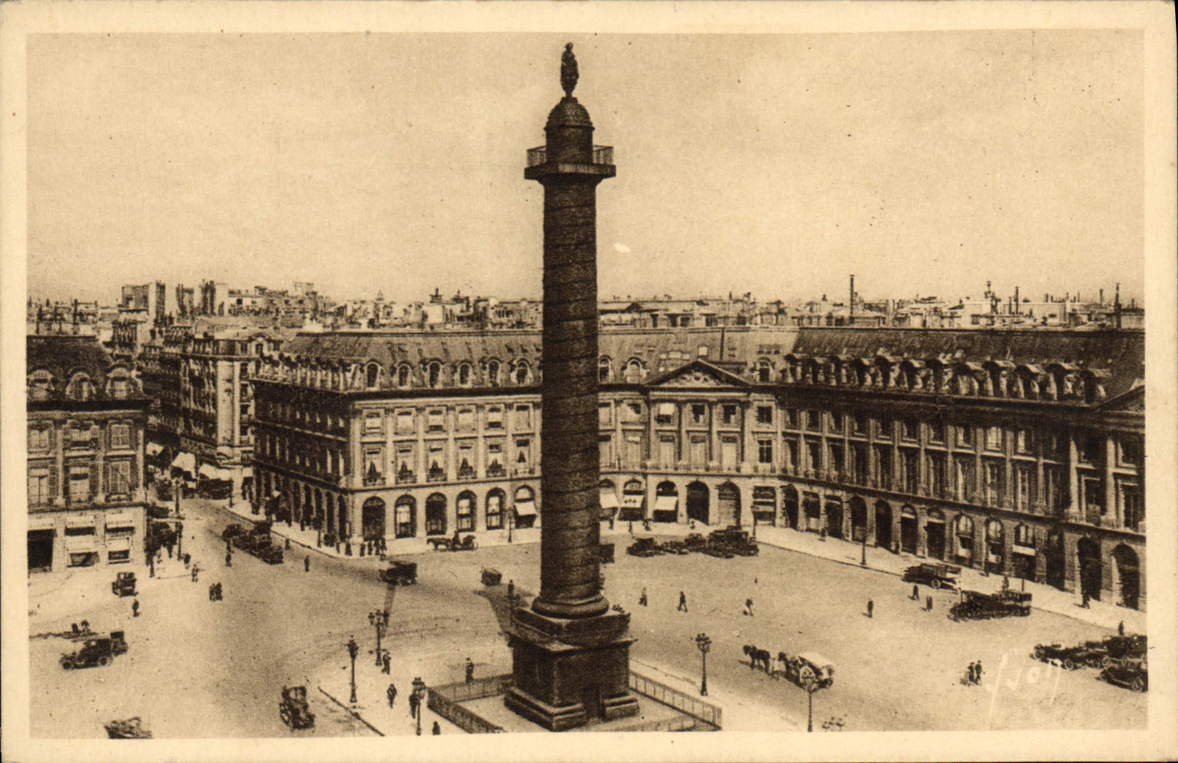 CPA Paris Place et Colone Vendome 