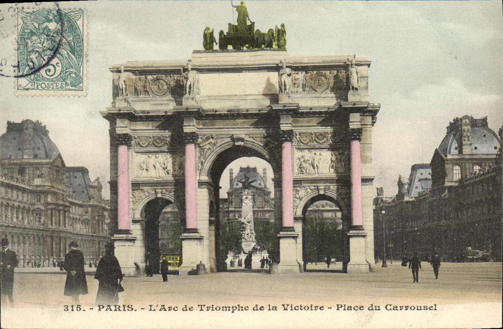 CPA Paris L'Arc de Triomphe de la Victoire Place du Carrousel 