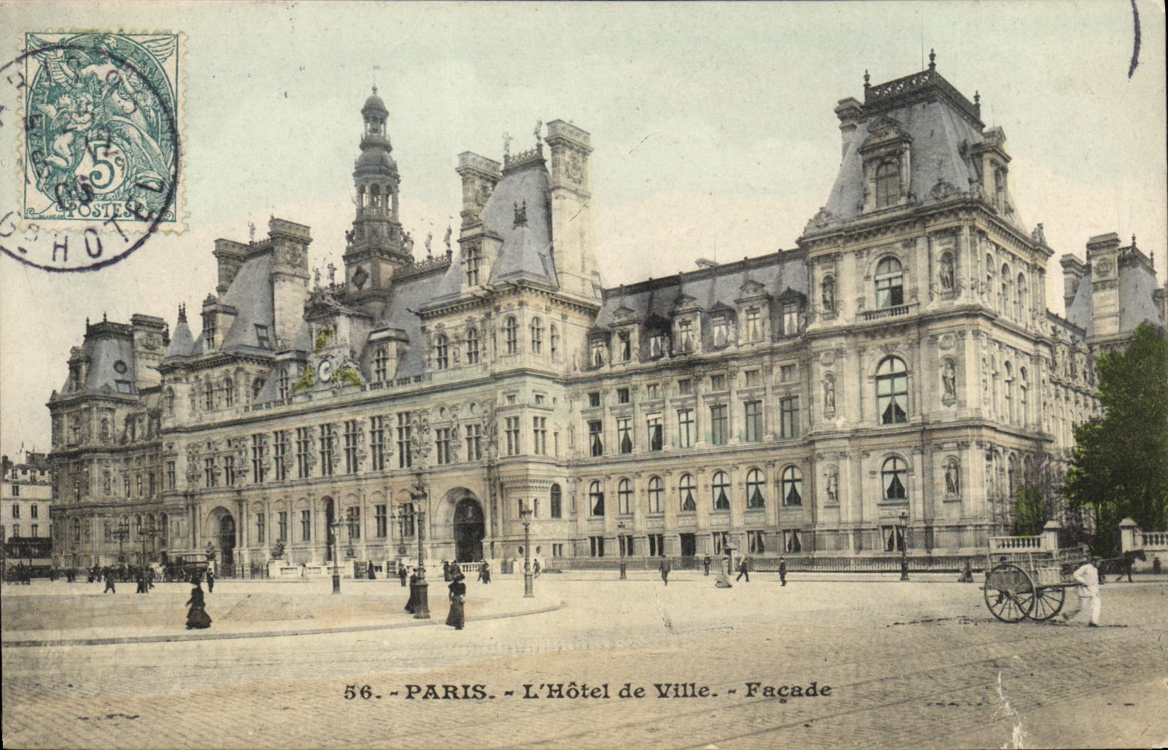 CPA Paris L'Hotel de Ville Facade 
