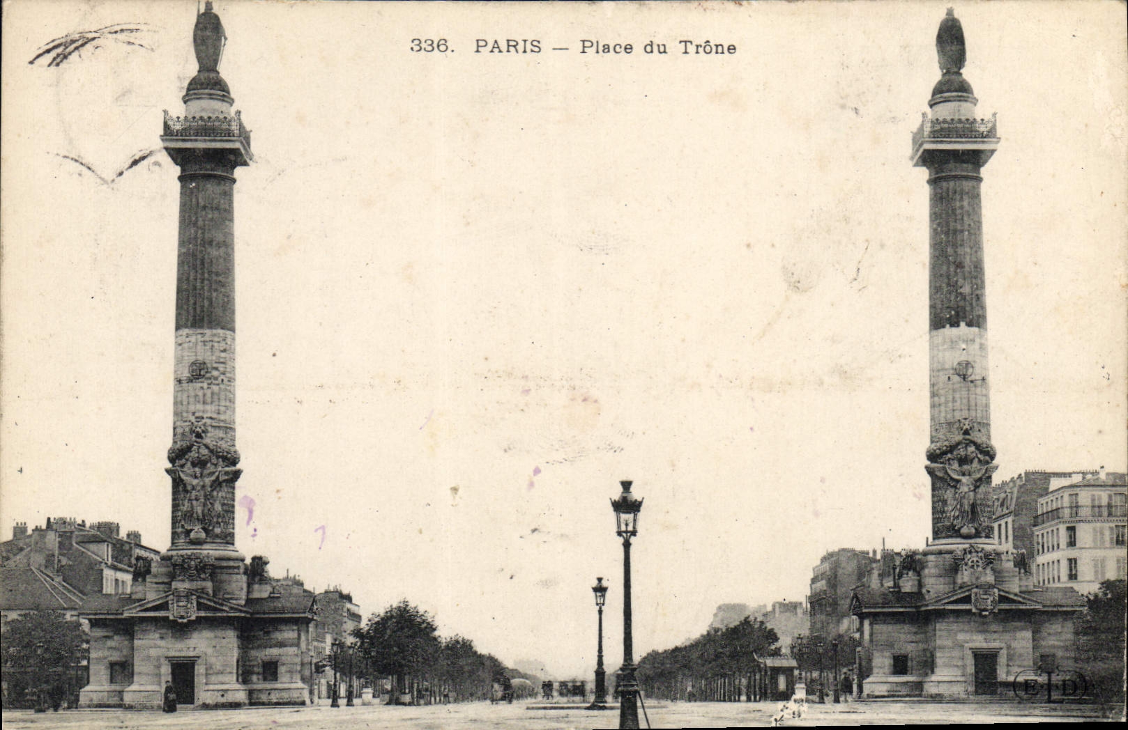 CPA Paris Place du Trone 