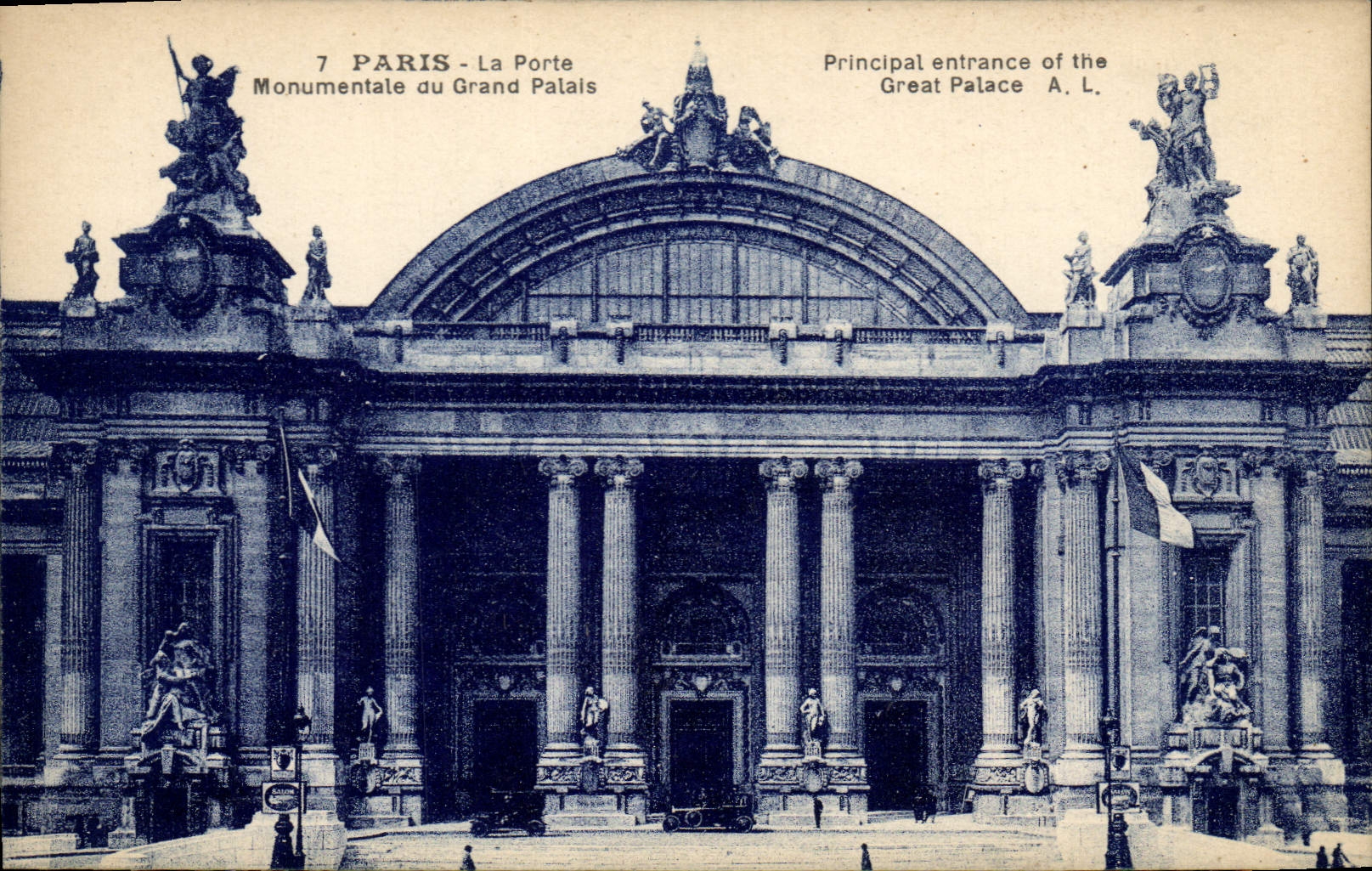 CPA Paris La Porte Monumentale du Grand Palais