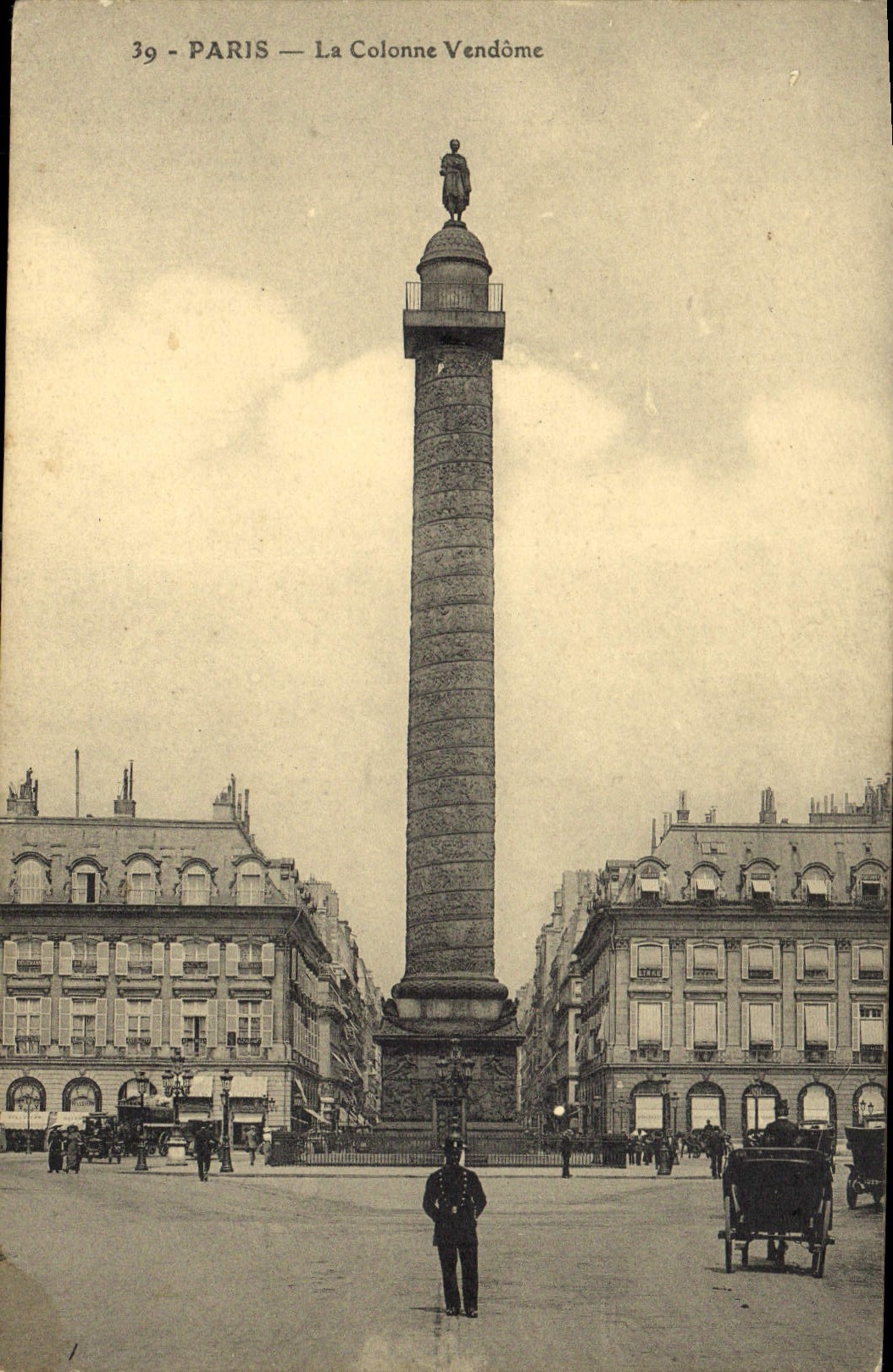 CPA Paris La Colonne Vendome