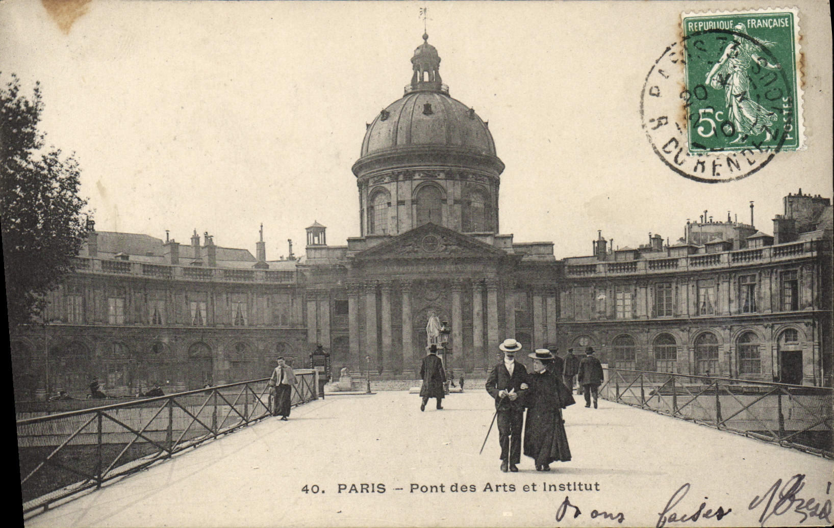 CPA Paris Pont des Arts et Institut 