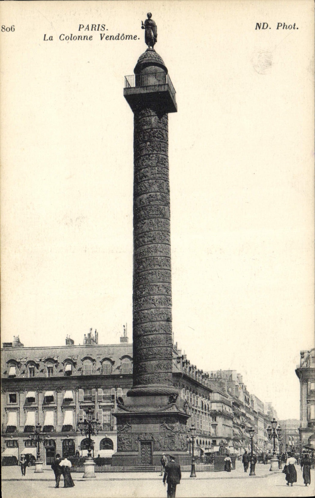 CPA Paris La Colonne Vendome