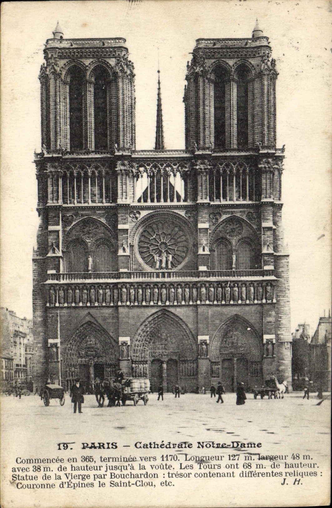 CPA Paris Cathedrale Notre Dame