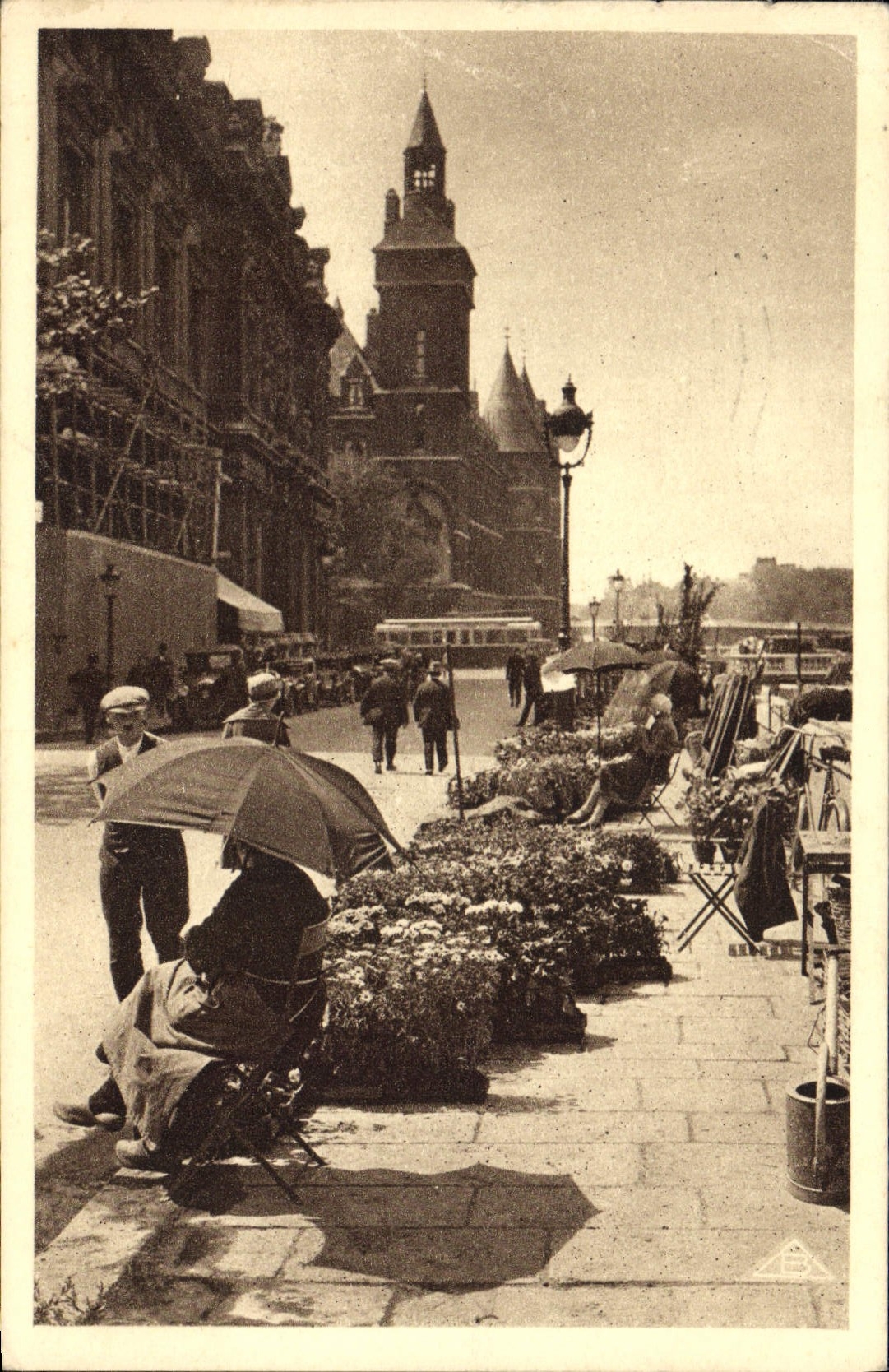 CPA Vues de Paris Le Marche aux Fleurs Quai de la Cite 