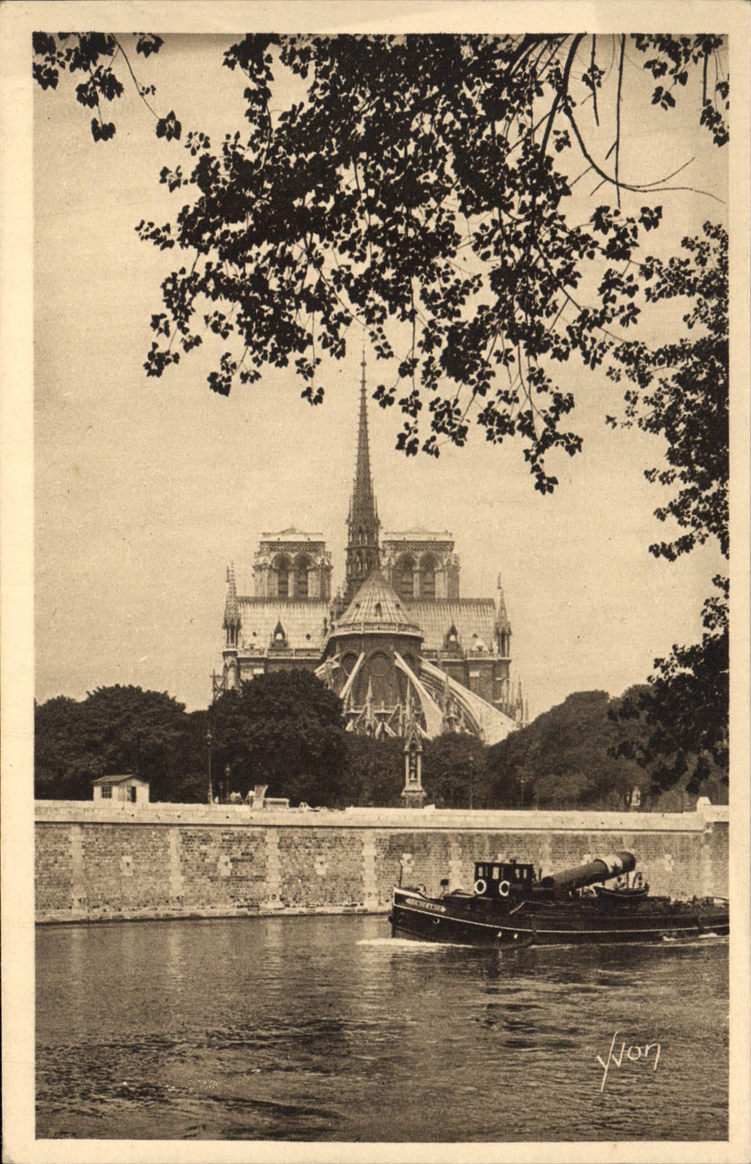 CPA Paris La Seine au Quai d'Orleans