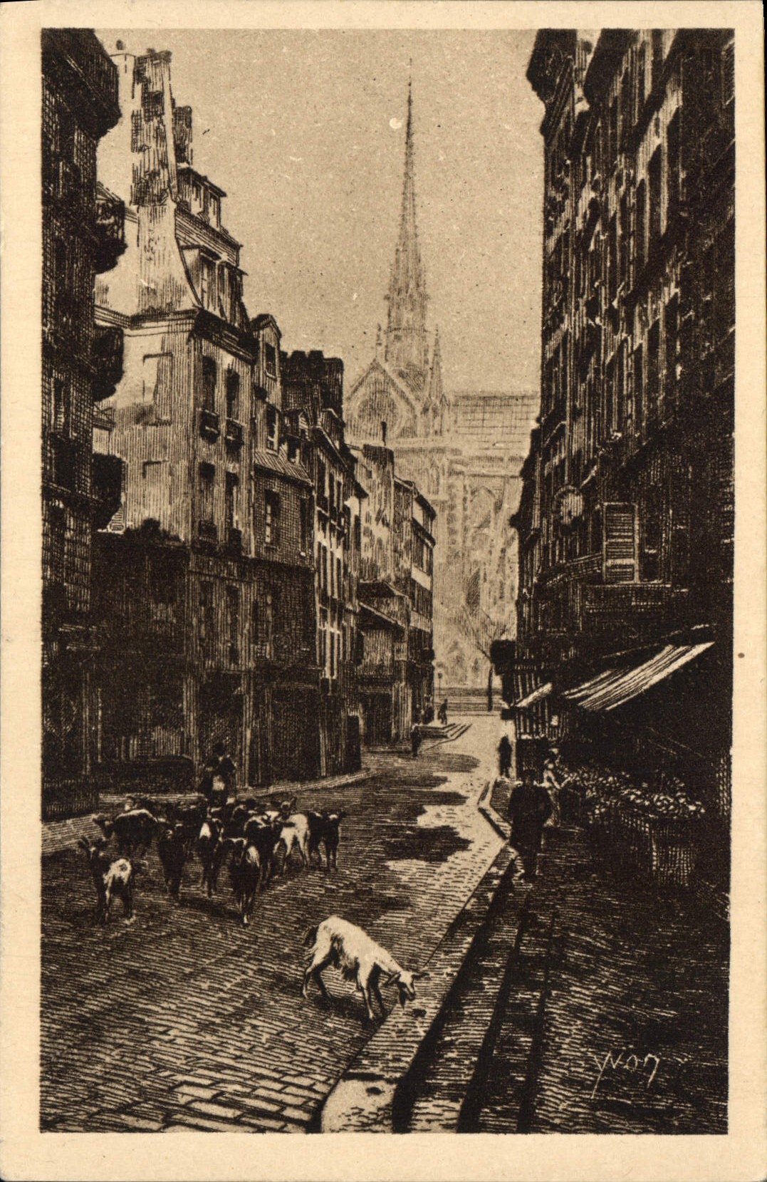 CPA Paris Rue du Haut Pave Chevres