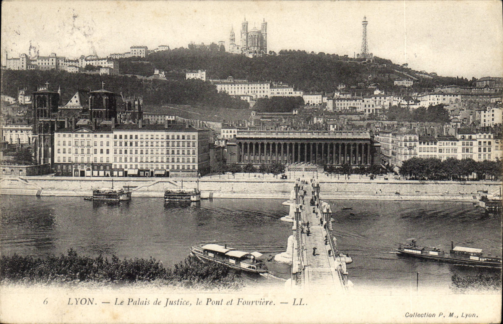 CPA Lyon Le Palais de Justice le Pont et Fourviere