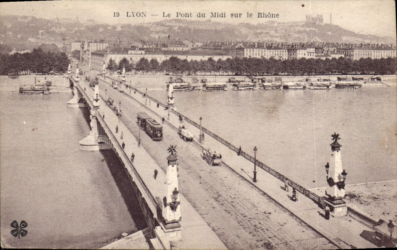 CPA Lyon Le Pont du Midi sur le Rhone 