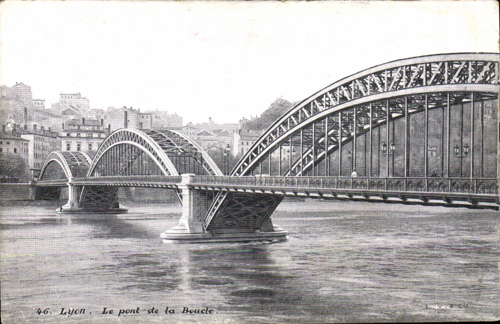 CPA Lyon Le pont de la Boucle 