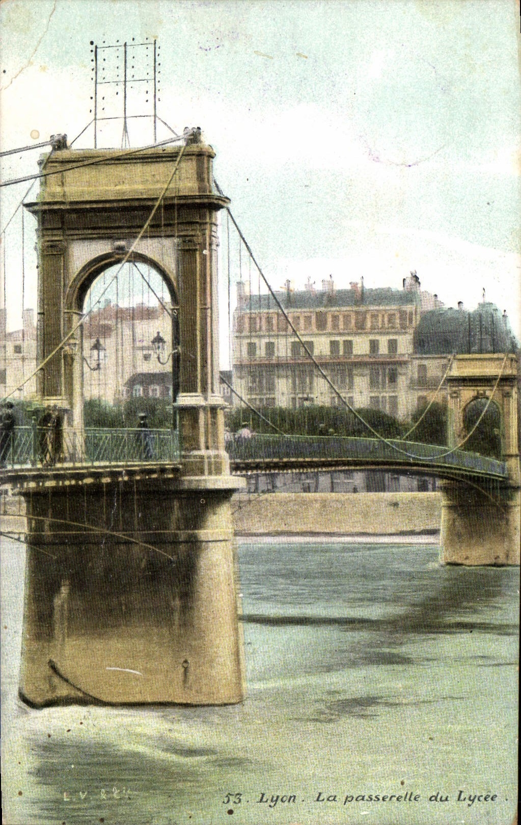 CPA Lyon La passerelle du Lycee 