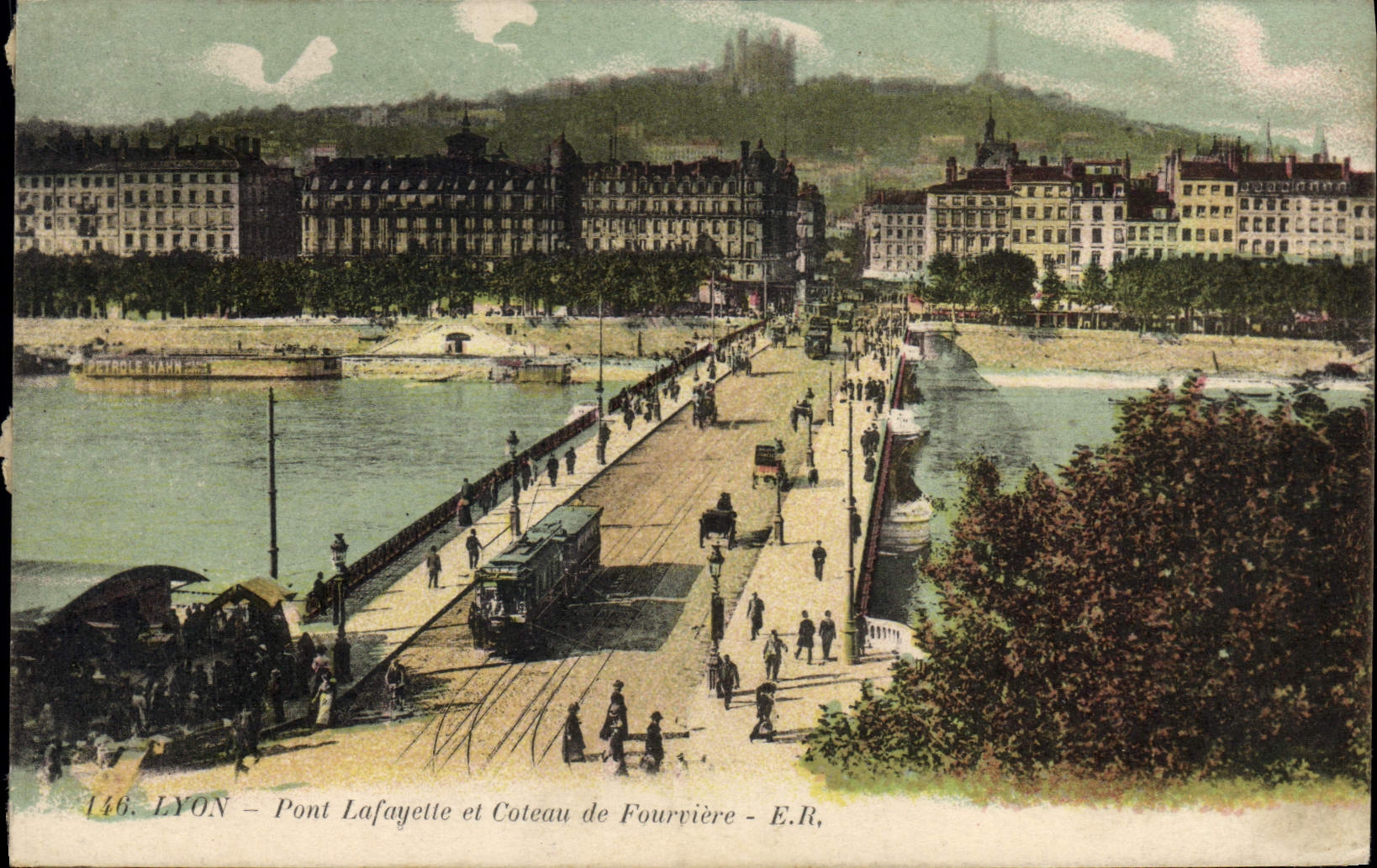 CPA Lyon Pont Lafayette et Coteau de Fourviere