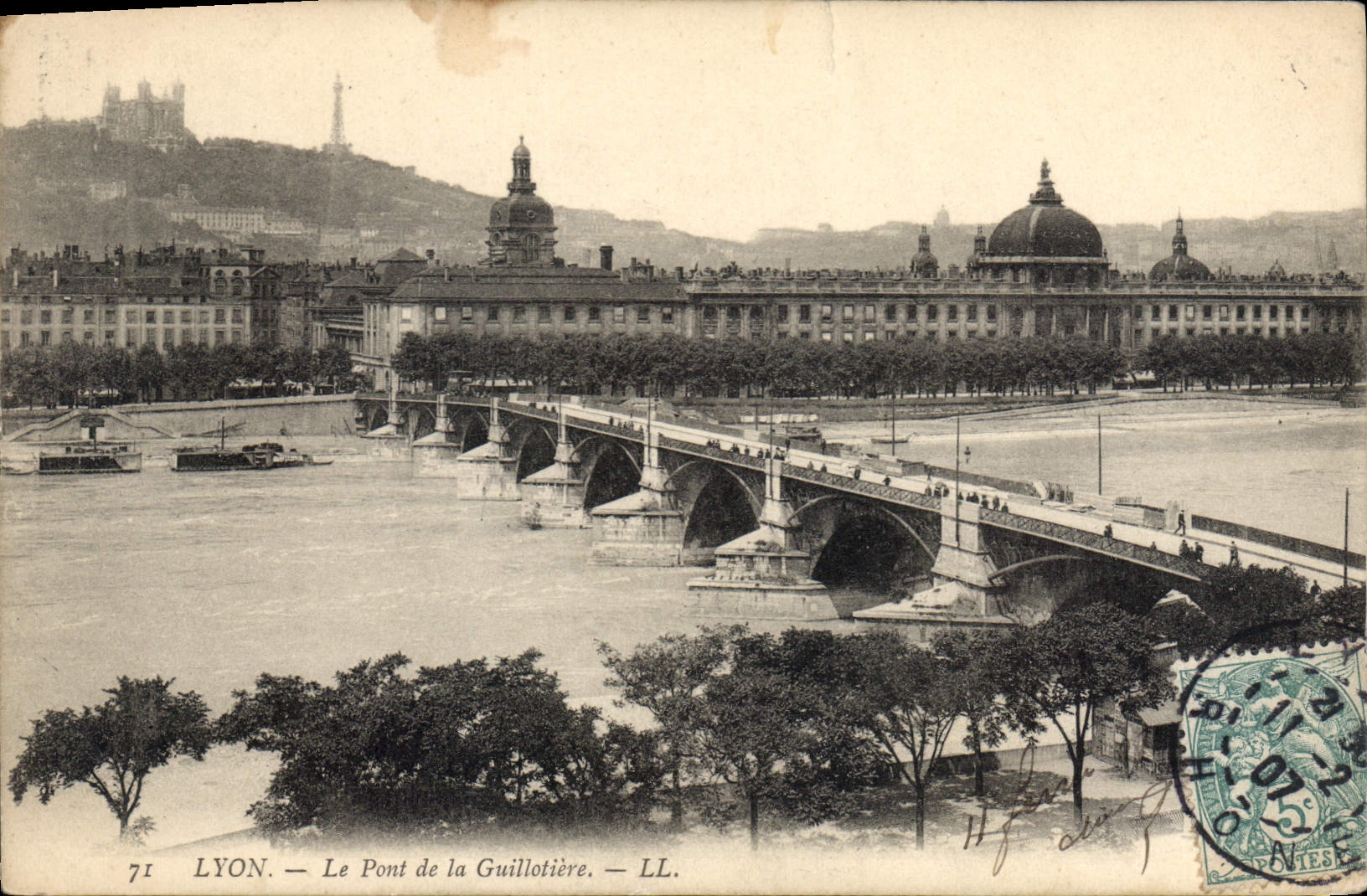 CPA Lyon Le Pont de la Guillotiere 