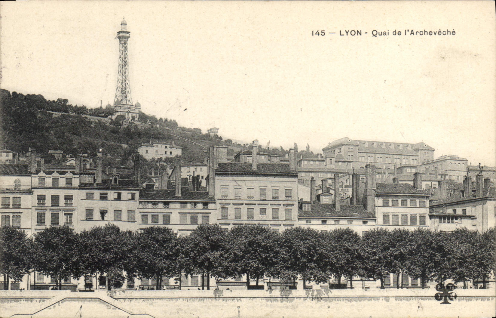 CPA Lyon Quai de l'Archeveche 