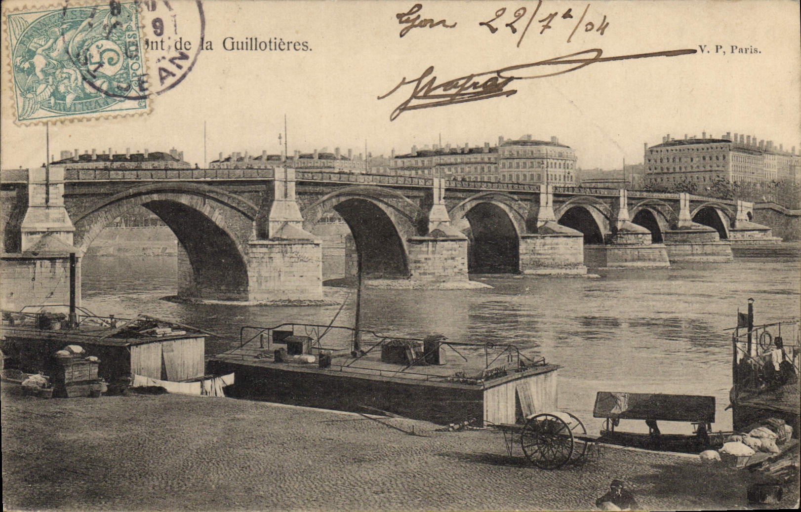 CPA Lyon Pont de la Guillotieres 