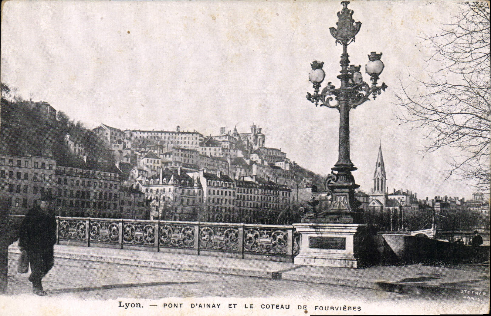 CPA Lyon Pont d'Ainay et le Coteau de Fourvieres 