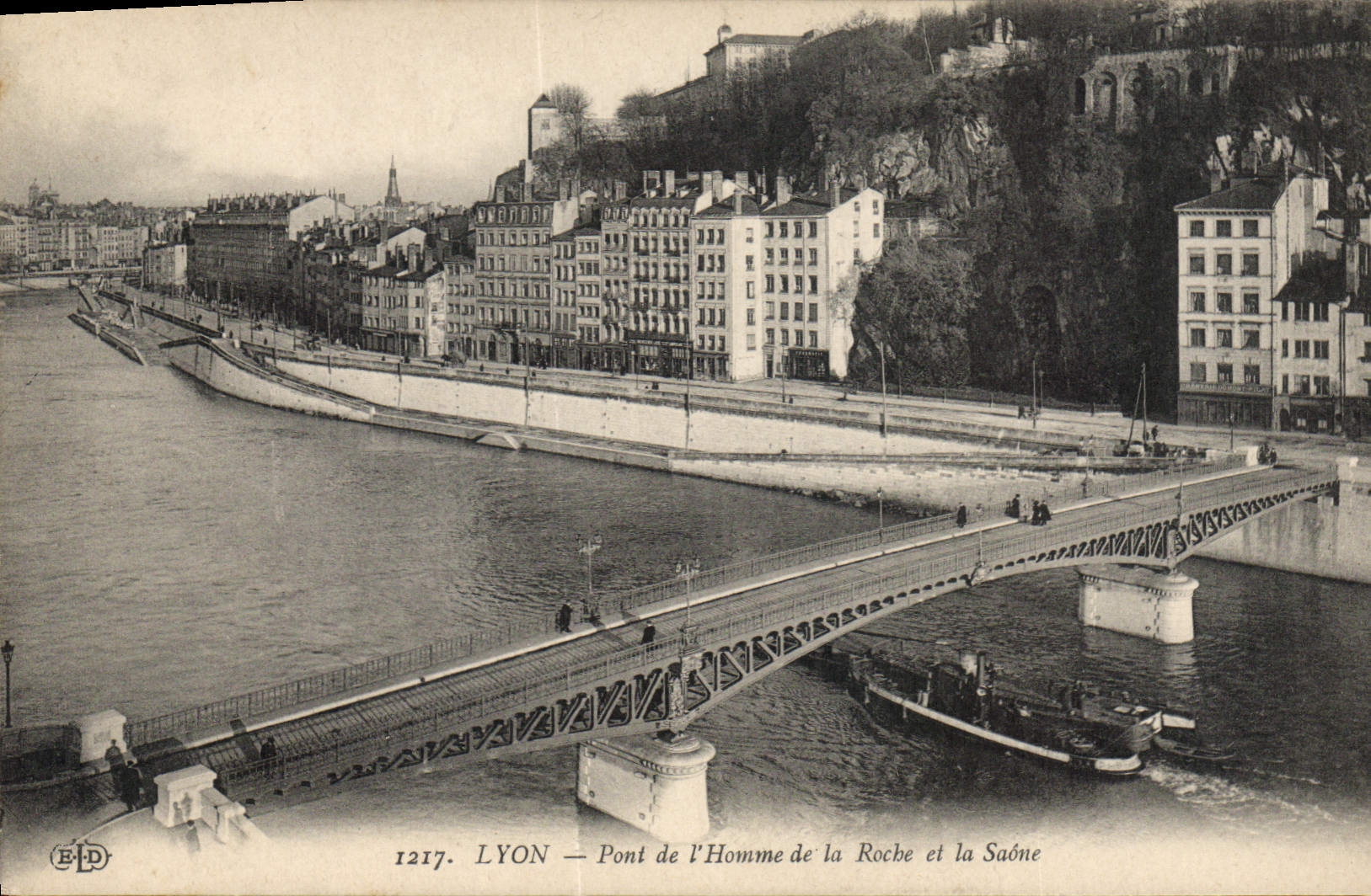 CPA Lyon Pont de l'Homme de la Roche et la Saone