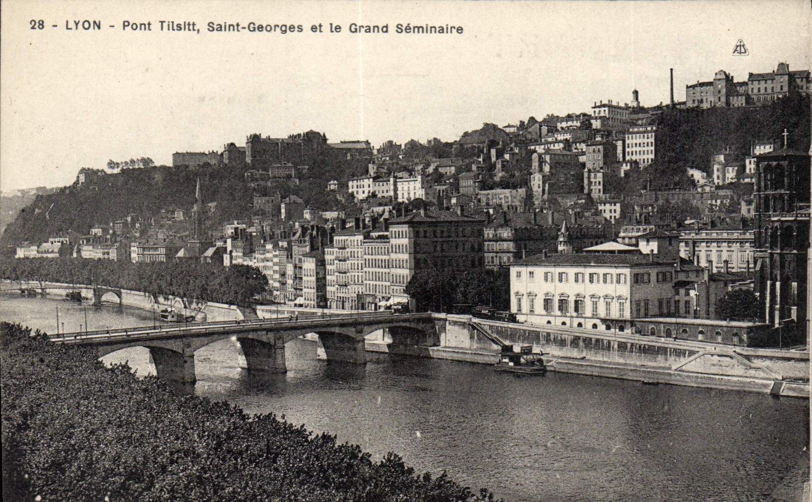 CPA Lyon Pont Tilsitt Saint Georges et le Grand Seminaire