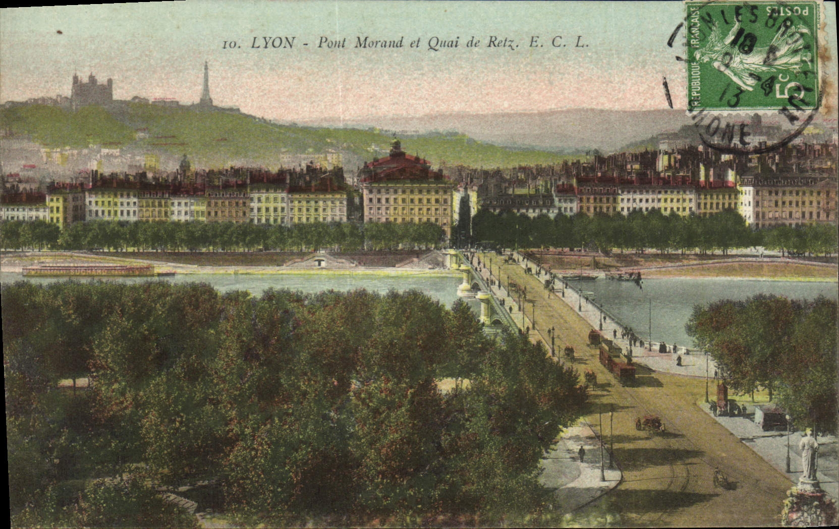 CPA Lyon Pont Morand et Quai de Retz 