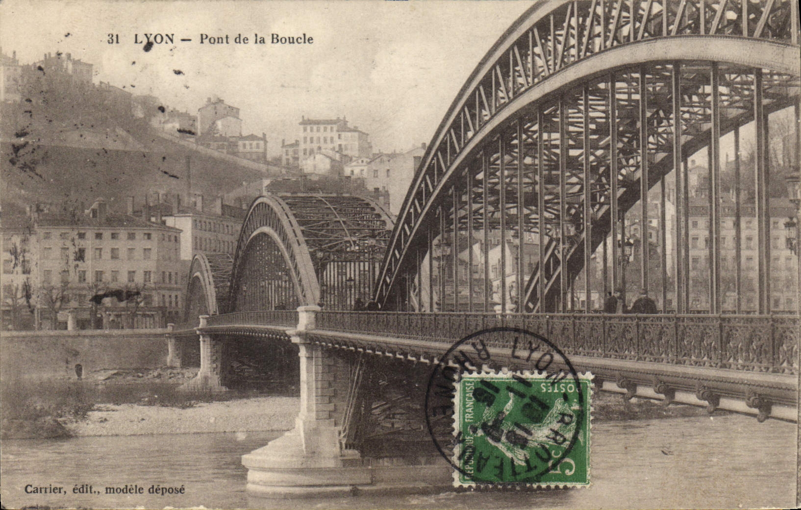CPA Lyon Pont de la Boucle 