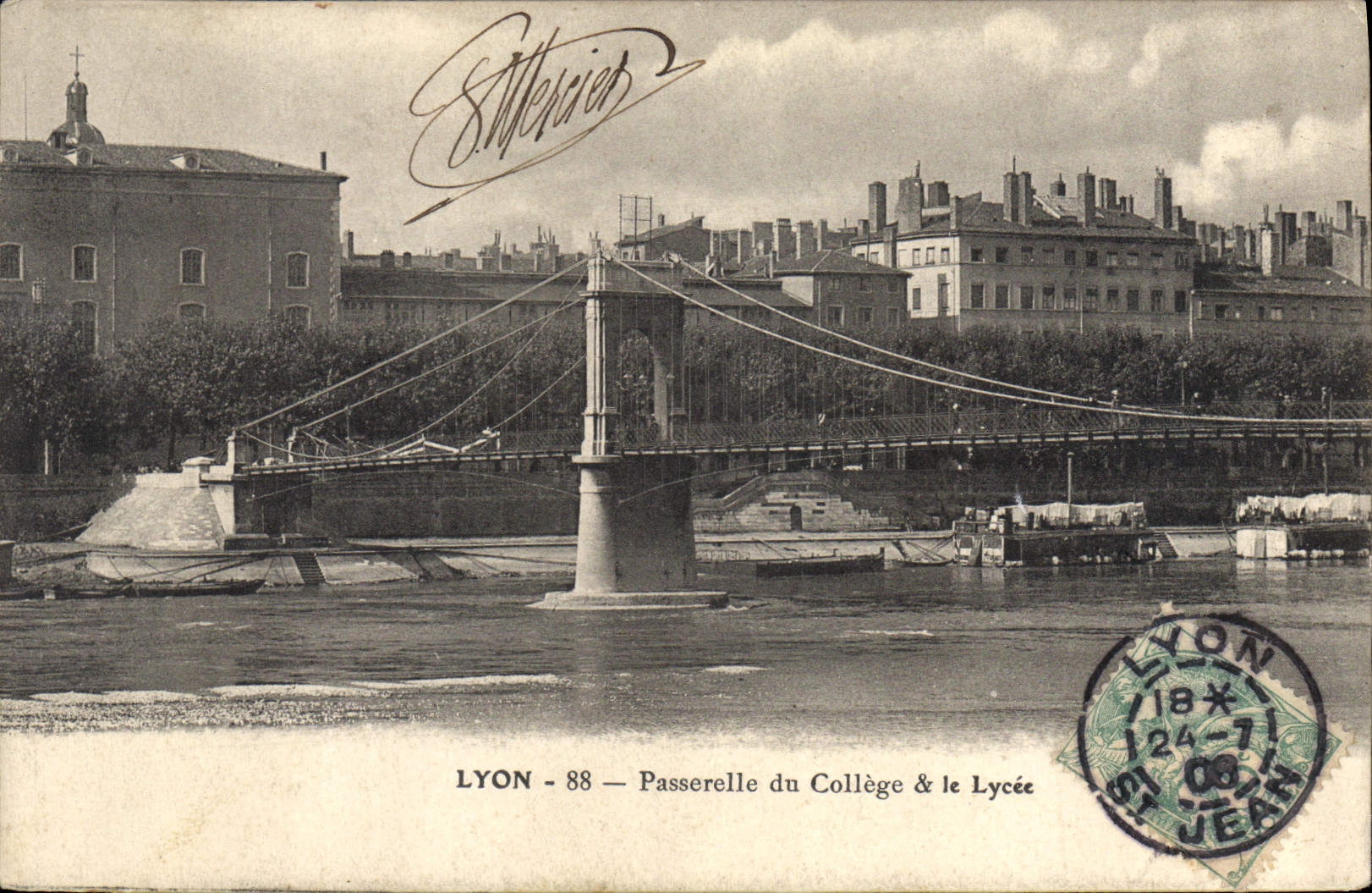 CPA Lyon Passerelle du College le Lycee 