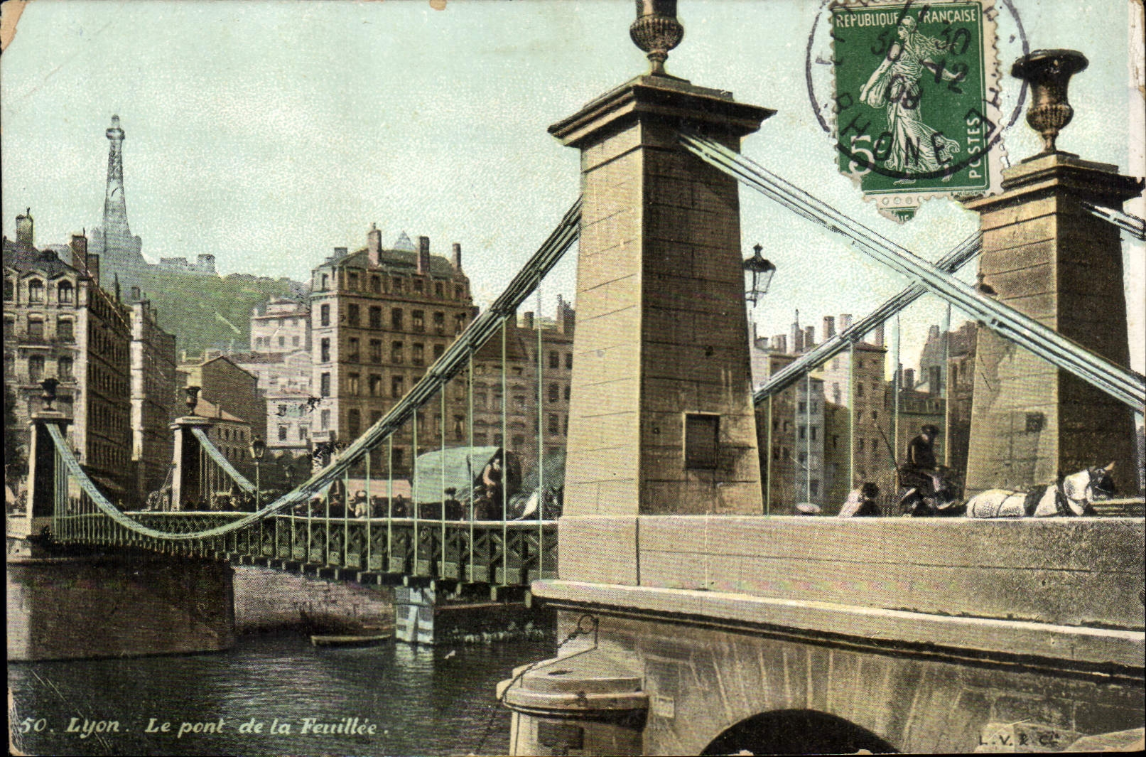 CPA Lyon Le Pont de la Feuillee 