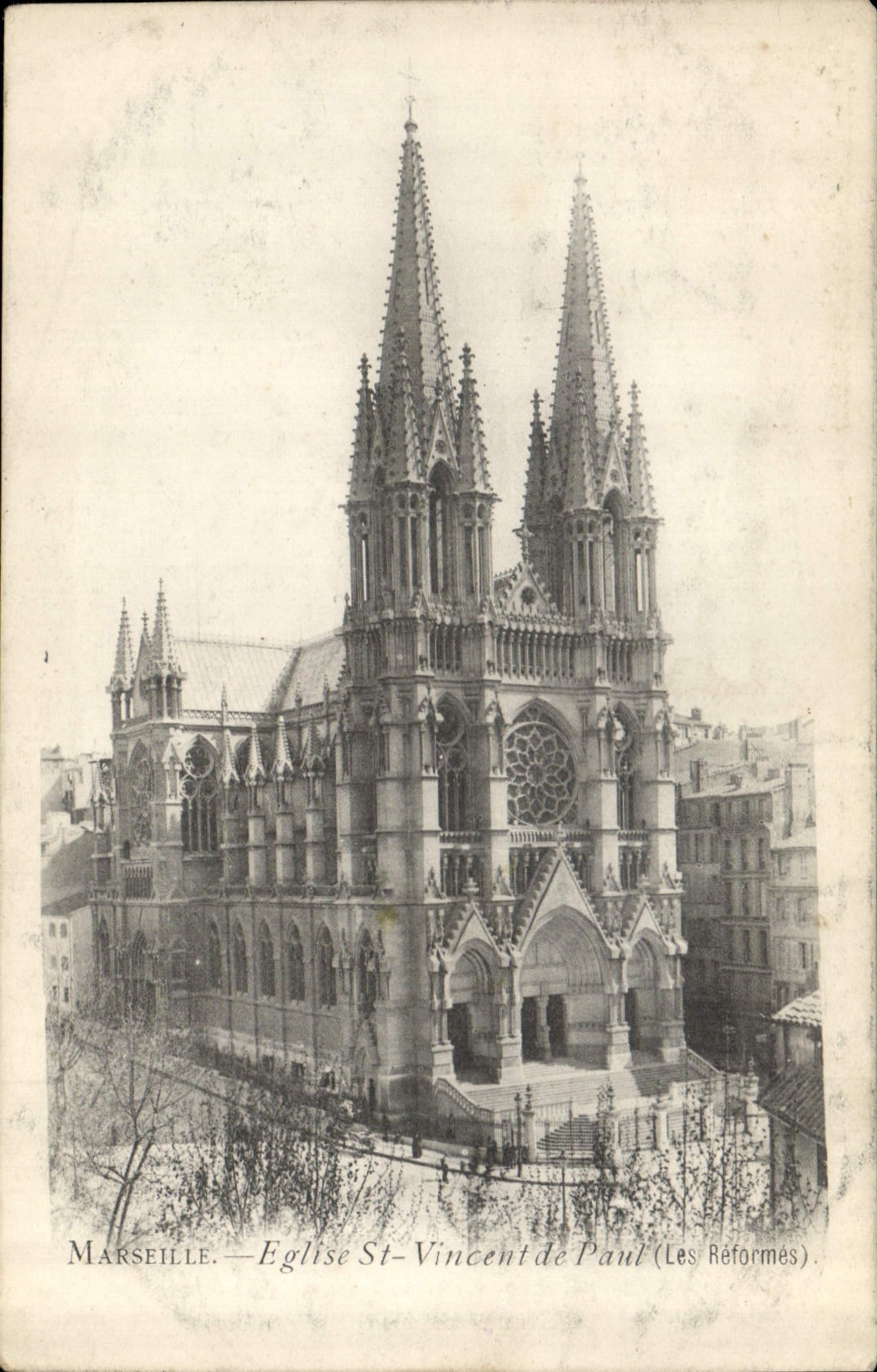 CPA Marseille Eglise St Vincent de Paul Les Reformes 