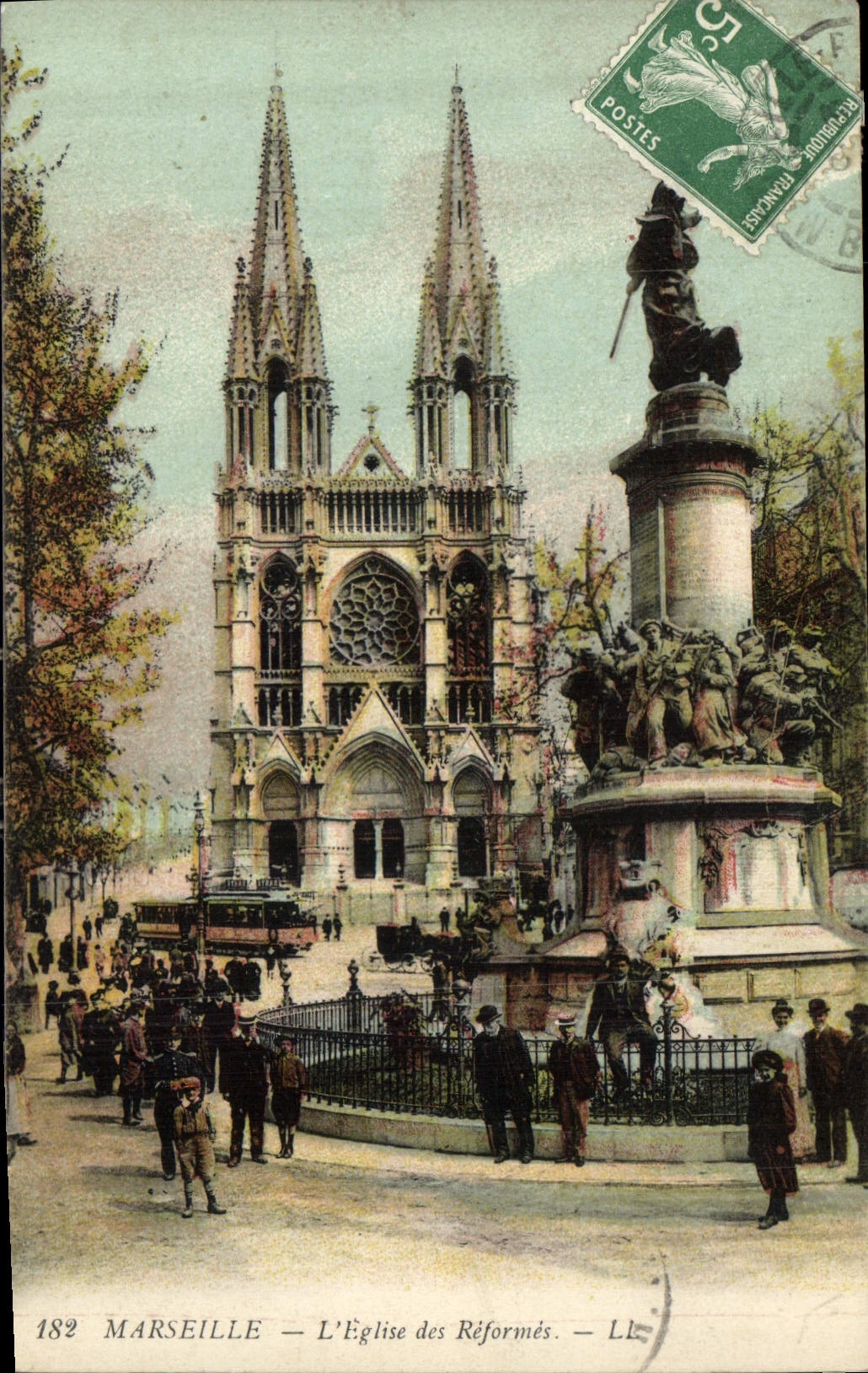 CPA Marseille L'Eglise des Reformes 