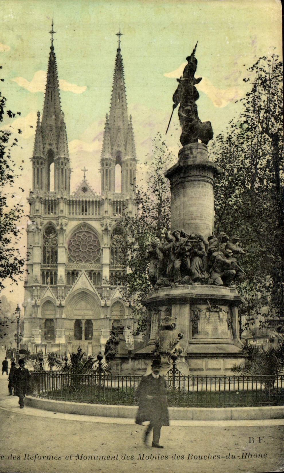CPA Reformes et Monument des Mobiles des Bouches du Rhone 