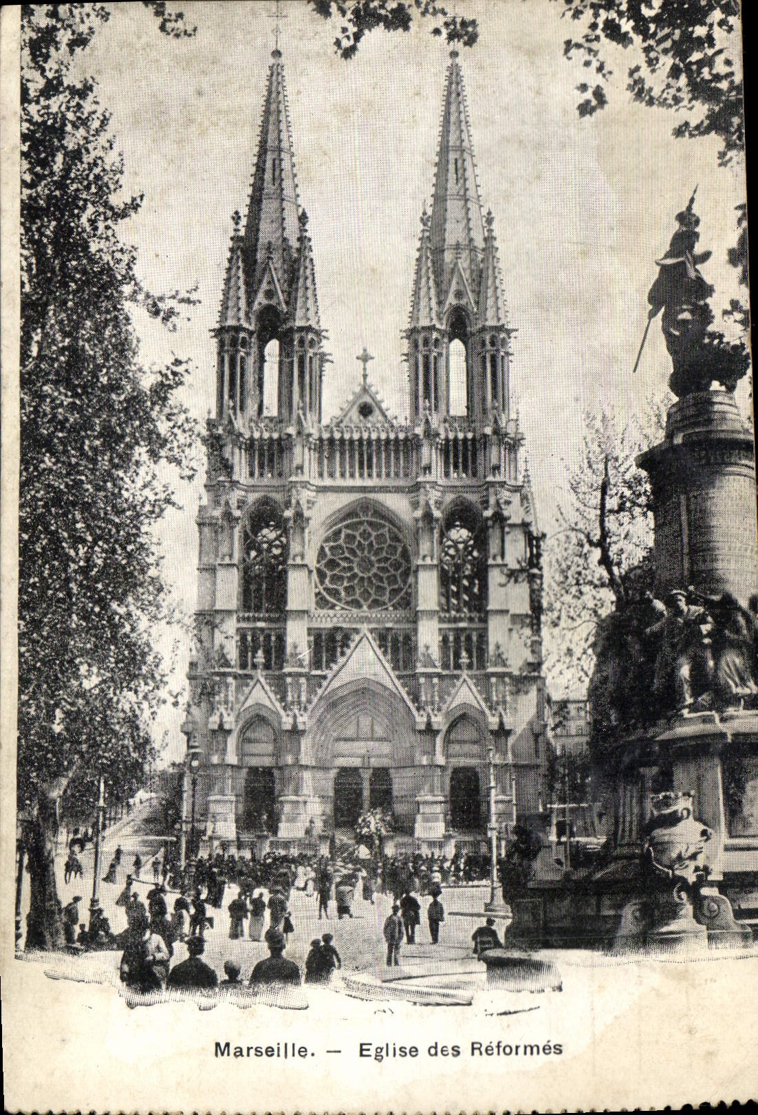CPA Marseille Eglise des Reformes 