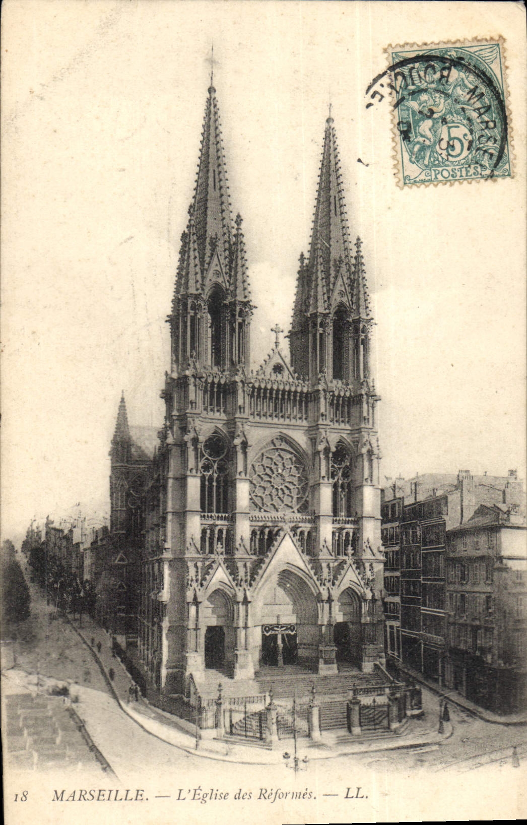 CPA Marseille L'Eglise des Reformes 