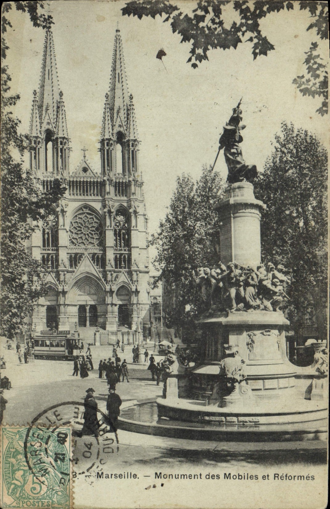 CPA Marseille Monument des Mobiles et Reformes 