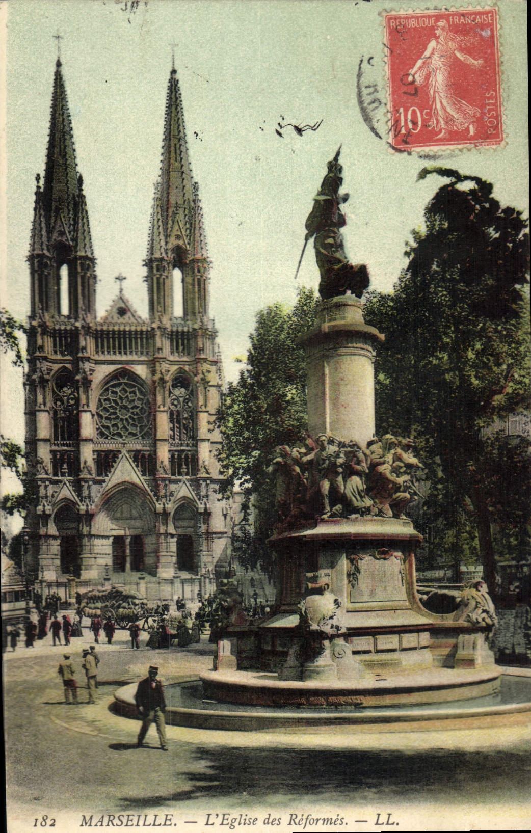 CPA Marseille L'Eglise des Reformes 