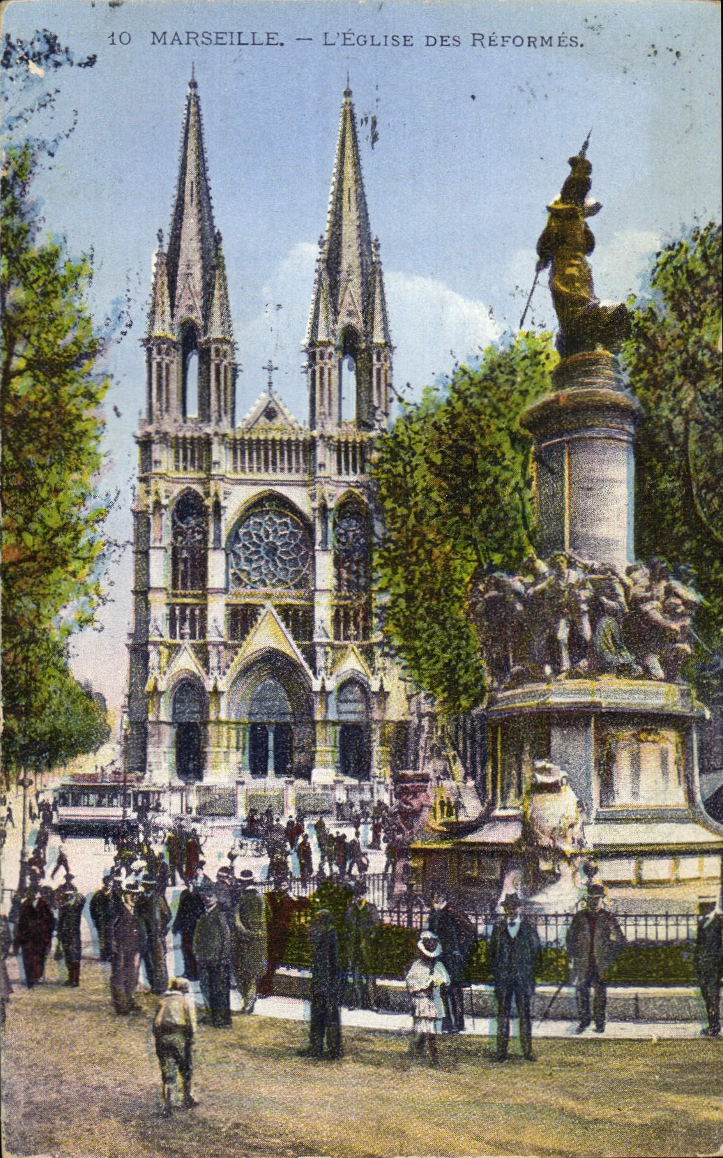 CPA Marseille L'Eglise des Reformes 