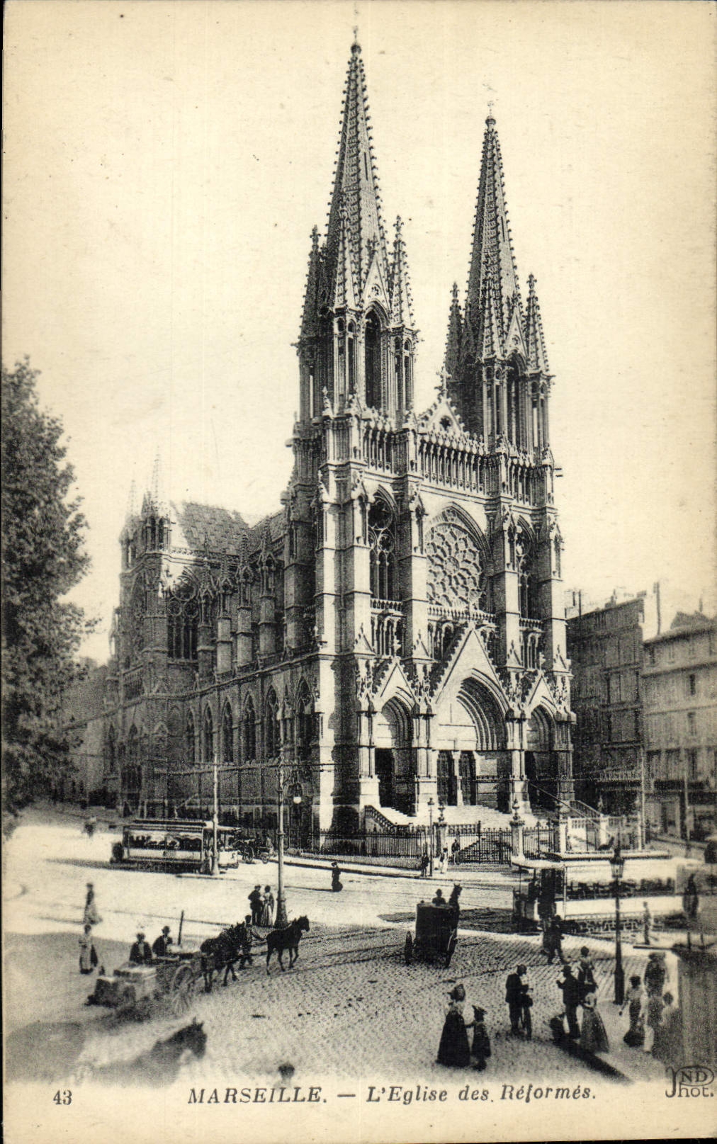 CPA Marseille L'Eglise des Reformes 