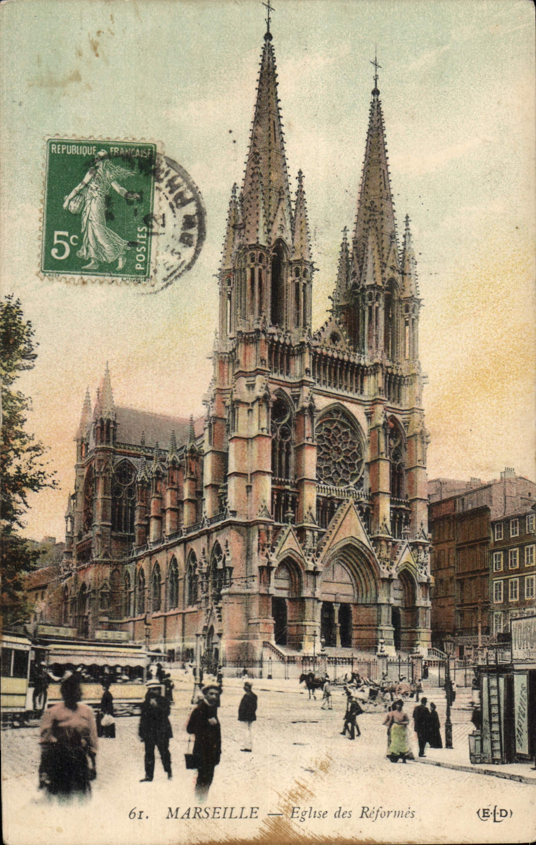 CPA Marseille Eglise des Reformes 