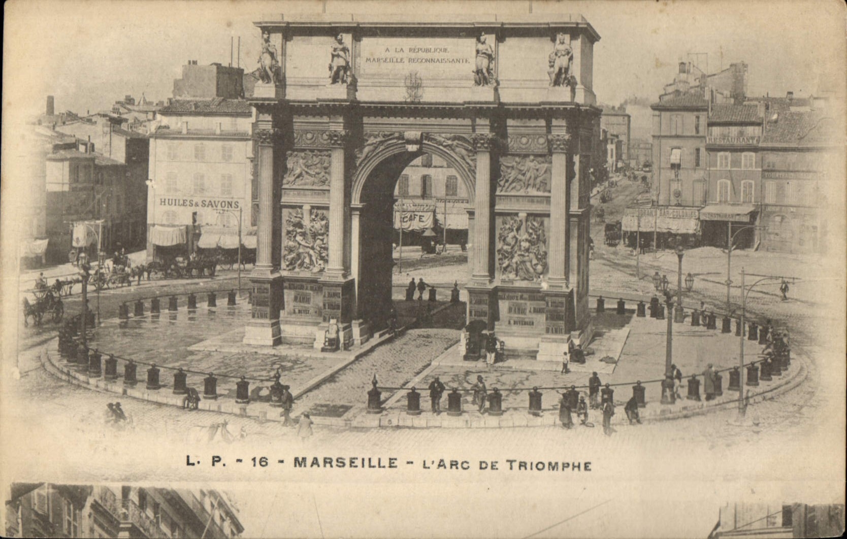 CPA Marseille L'Arc de Triomphe 