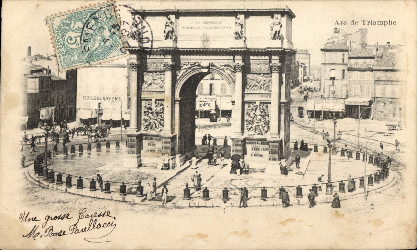 CPA Marseille Arc de Triomphe 