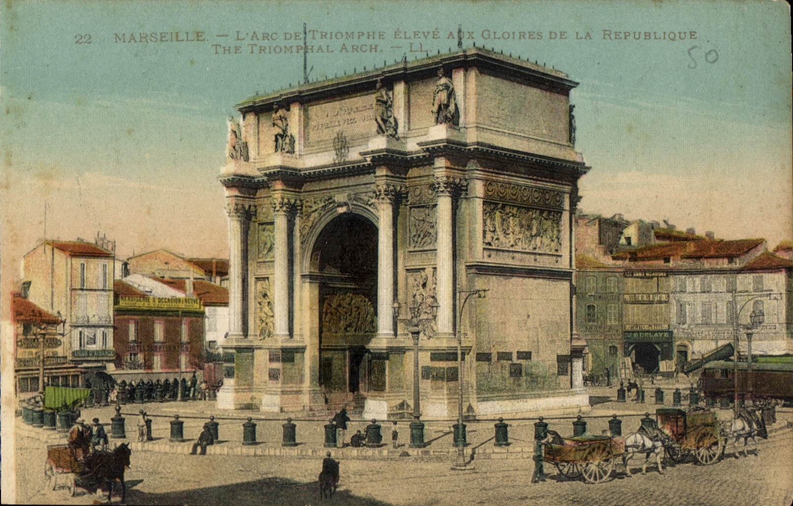 CPA Marseille L'Arc de Triomphe 